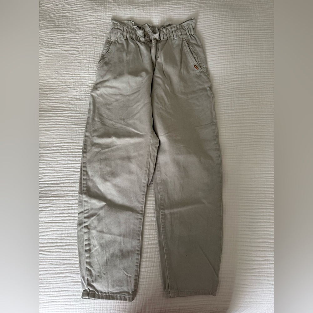 Zara - paper bag, baggie jeans, high waisted